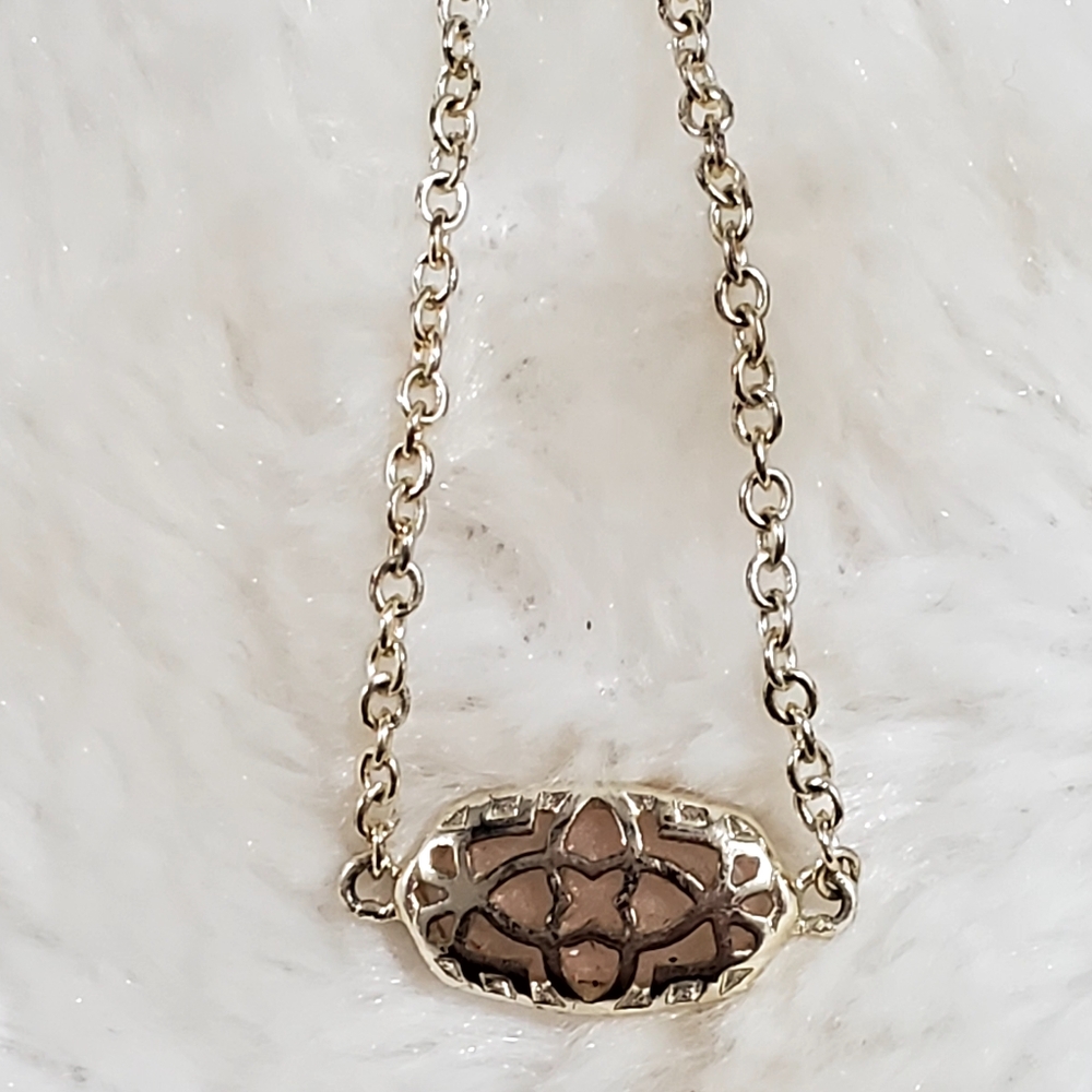 Kendra Scott Elaina Delicate Chain Bracelet in Rose Quartz - Picture 3 of 5